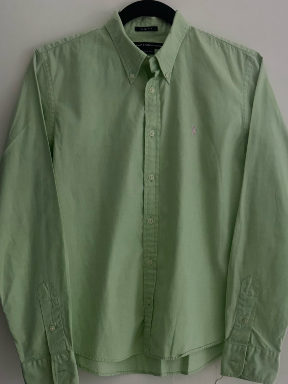 Ralph Lauren Golf Slim Fit Button-Down – 100% Cotton | Fresh Green